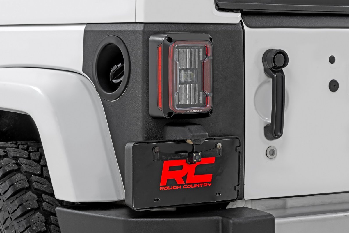 Jeep Wrangler Unlimited Trail Cladding - Rear Corners - Rough Country - '07-'18